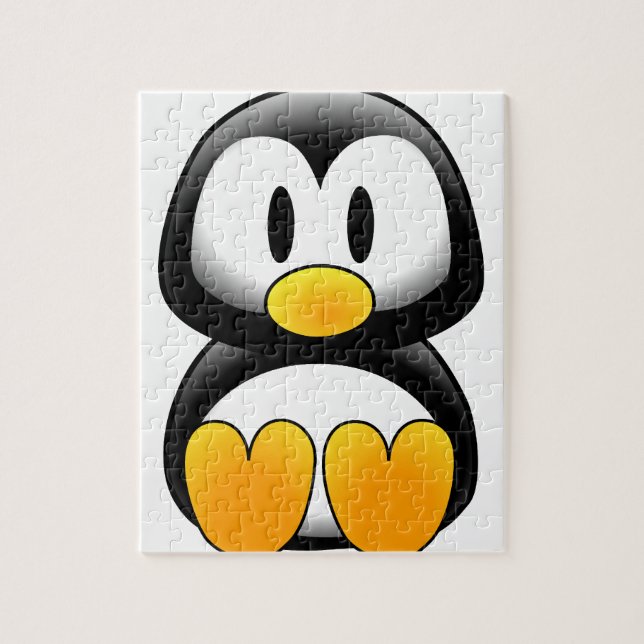Quebra-cabeça Pinguim Engraçado e Bonito (Vertical)