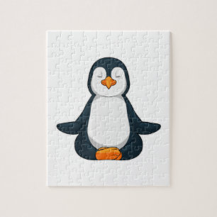 Quebra-cabeça Pinguim na Malhação de Yoga em Sessão