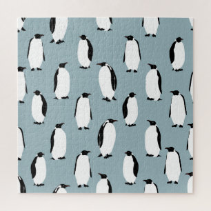 Quebra-cabeça Pinguim Pássaro Pinto Prato Padrão