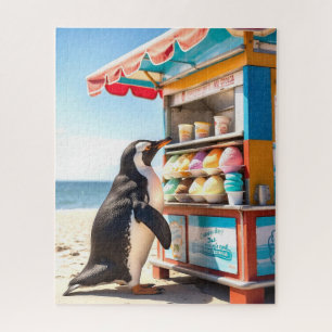 Quebra-cabeça Pinguim Summertime No Sorvete
