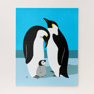 Quebra-cabeça Pinguins Imperadores Com Pinguim Bebê