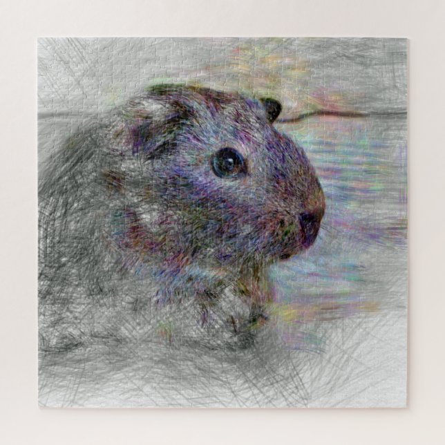 Quebra-cabeça Pinheiro-de-animal artístico (Vertical)