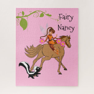 Quebra-cabeça Pink Fairy Horse Skunk