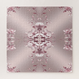 Quebra-cabeça Pink Floral Jigsaw Puzzle