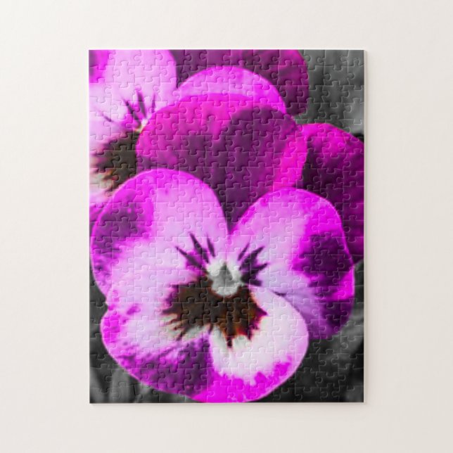 Quebra-cabeça Pink Pansy (Vertical)