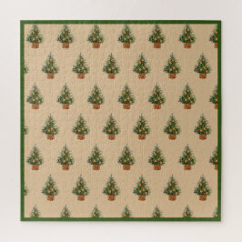 Quebra-cabeça Pino de País Simples Minimalista da Árvore de Feri