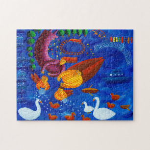 Quebra-cabeça Pintando os Patos