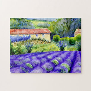 Quebra-cabeça Pintar campos de Lavanda