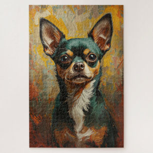 Quebra-cabeça Pintura a óleo vibrante em retrato artístico Chihu
