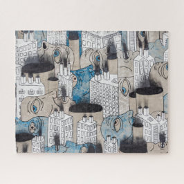 Quebra-cabeça pintura abstrato