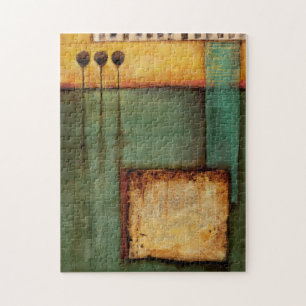 Quebra-cabeça Pintura abstrato com Chaves Piano