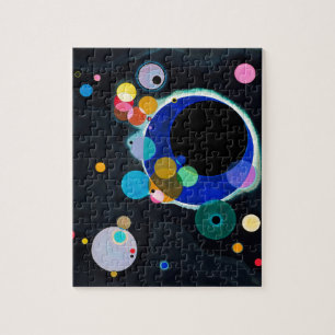 Quebra-cabeça Pintura Abstrato de Arte de Vários Círculos Kand