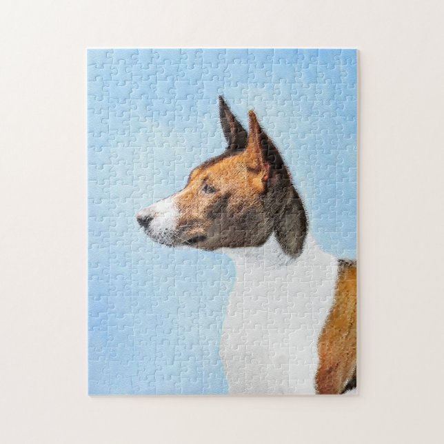 Quebra-cabeça Pintura Basenji - Arte Original Custa (Vertical)