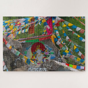 Quebra-cabeça Pintura Budista em Rochas