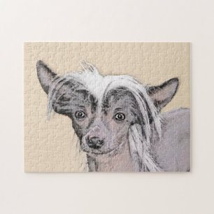 Quebra-cabeça Pintura Chinesa Sem Cabelo Penteada Original Dog A