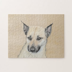 Quebra-cabeça Pintura Chinook (Orelhas Apontadas) - Arte Canina