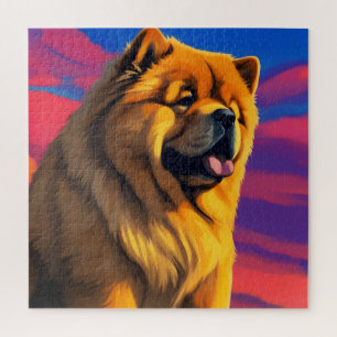 Quebra-cabeça Pintura Chow Chow
