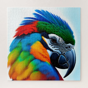 Quebra-cabeça Pintura Colorida de Pássaro de Macaw