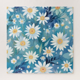 Quebra-cabeça Pintura com flores brancas