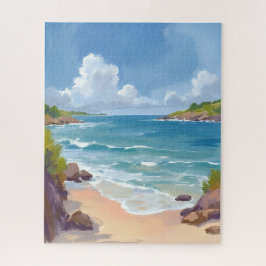 Quebra-cabeça Pintura da Baía da Praia de Cape Cod Oceano