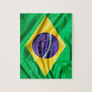Quebra-cabeça Pintura da Bandeira do Brasil