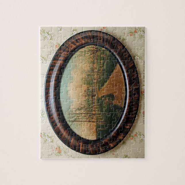 Quebra-cabeça Pintura da casa da quinta (Vertical)