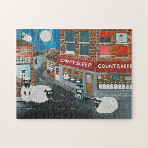 Quebra-cabeça Pintura da Cidade das Ovelhas por Alfred Fox