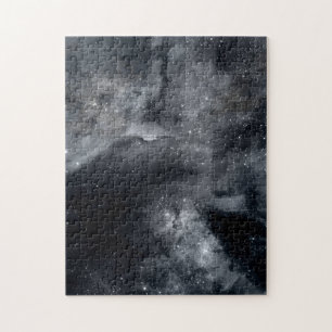Quebra-cabeça Pintura da Nebulosa da Galáxia Branca Negra