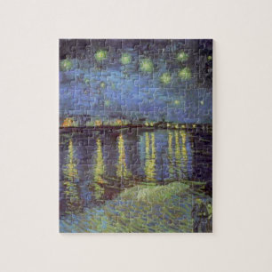 Quebra-cabeça Pintura da Noite Estrelada de Van Gogh