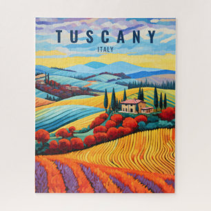 Quebra-cabeça Pintura da Toscana no Sunset   Itália Viagem Art