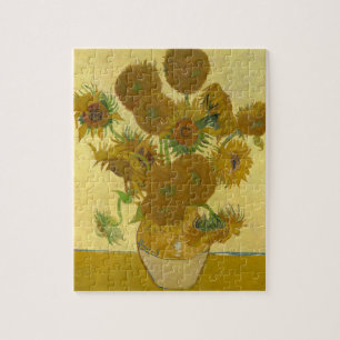 Quebra-cabeça Pintura de 15 Girassóis de Vincent Van Gogh