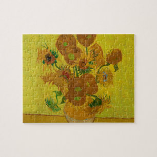 Quebra-cabeça Pintura de 15 Girassóis de Vincent Van Gogh