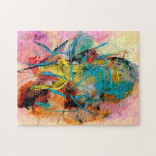 Quebra-cabeça Pintura de Abstrato colorida energética
