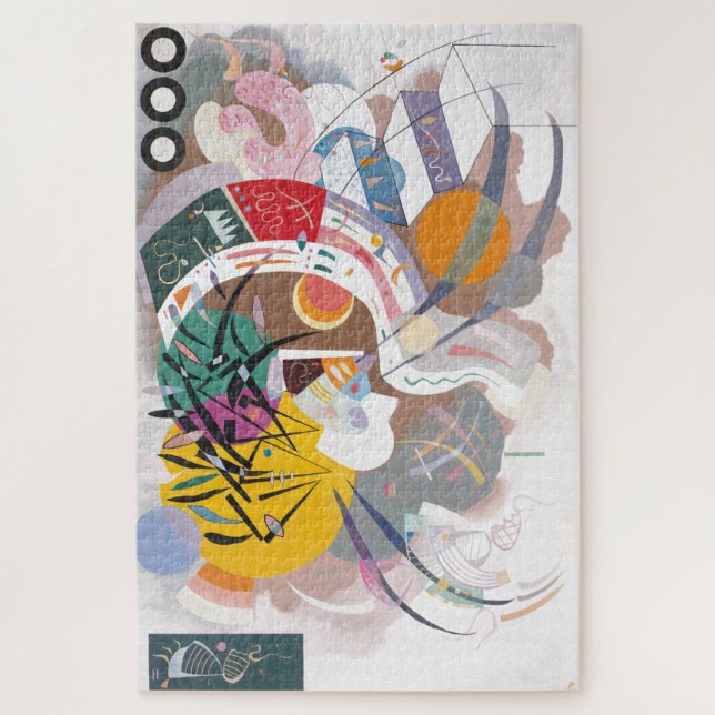 Quebra-cabeça Pintura de Abstrato de curva dominante de Kandinsk (Vertical)
