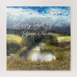 Quebra-cabeça Pintura de aquarela de outono