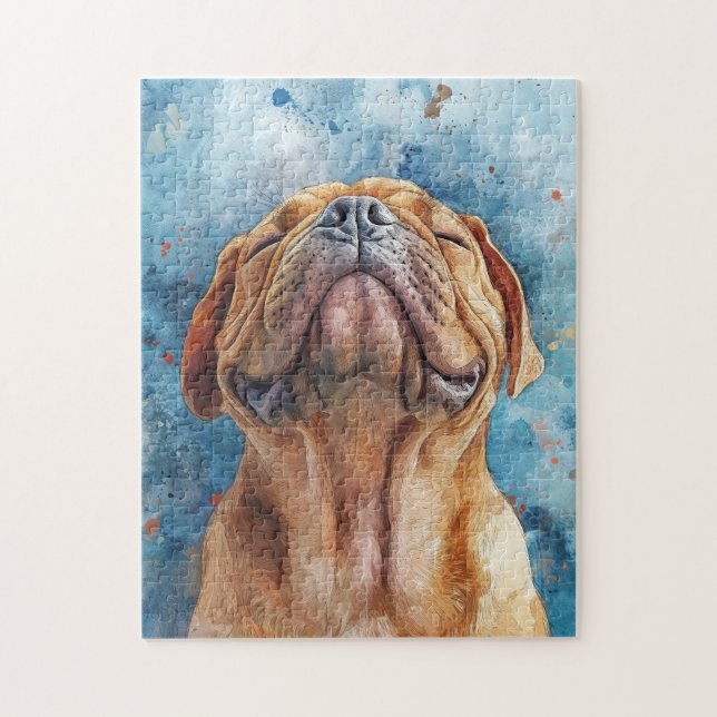 Quebra-cabeça Pintura de Aquarela Shar Pei (Vertical)