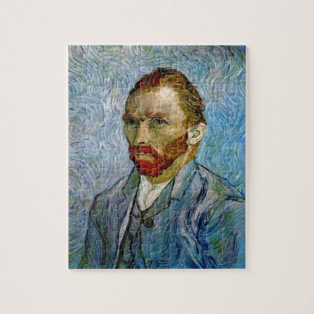 Quebra-cabeça Pintura de arte autorretrato de Van Gogh (Vertical)