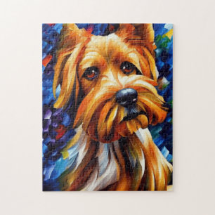 Quebra-cabeça Pintura de Cachorro de Terrier Yorkshire