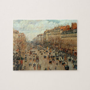 Quebra-cabeça Pintura de Camille Pissarro Boulevard Montmartre