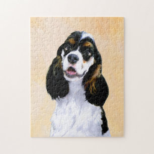 Quebra-cabeça Pintura De Cocker Spaniel (Partida) - Arte De Cão 