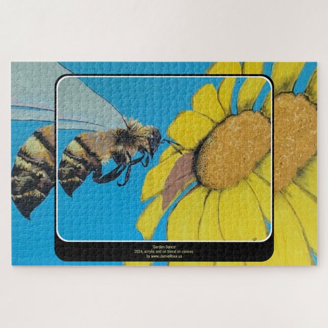 Quebra-cabeça Pintura de dança de jardim em um (Horizontal)