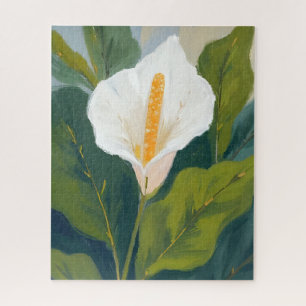 Quebra-cabeça Pintura de Flor de Lírio da Paz