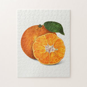 Quebra-cabeça Pintura de Fruta Laranja Deliciosa