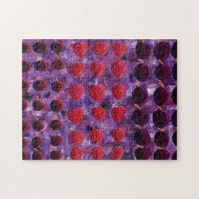 Quebra-cabeça Pintura de Frutas Vermelhas (Horizontal)