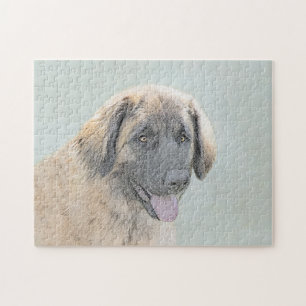 Quebra-cabeça Pintura de Leonberger - Arte de Cachorro Original