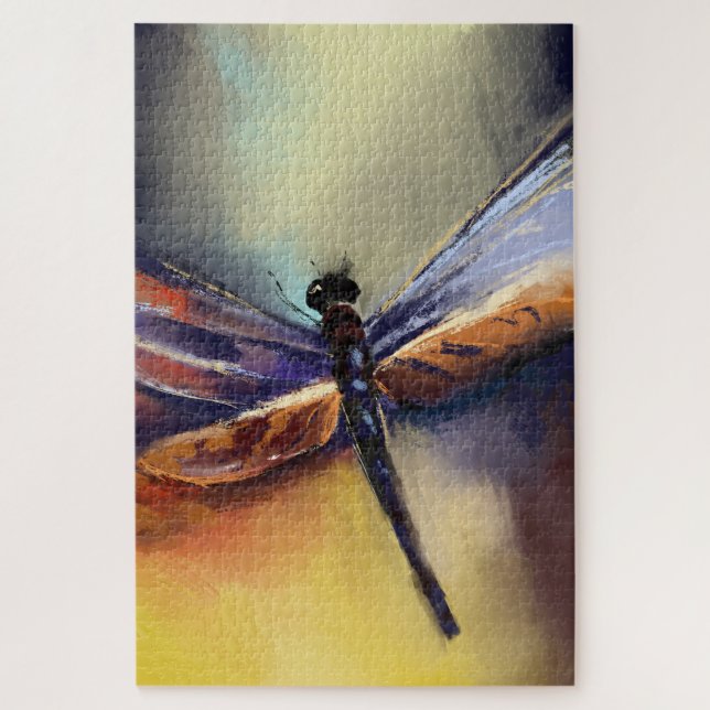Quebra-cabeça Pintura de libélula (Vertical)
