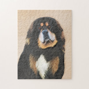 Quebra-cabeça Pintura de Mastiff Tibetano - Arte de Cachorro Ori
