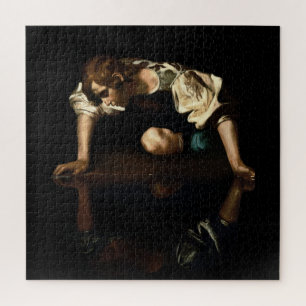 Quebra-cabeça Pintura de Narciso inspirada por Caravaggio