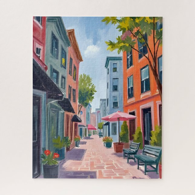 Quebra-cabeça Pintura de Newport Rhode Island (Vertical)