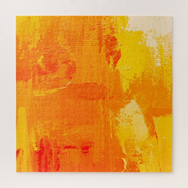 Quebra-cabeça pintura de óleo de abstrato, textura colorida. (Vertical)